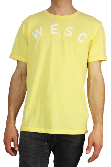 Wesc men's t-shirt Sixtus pale banana