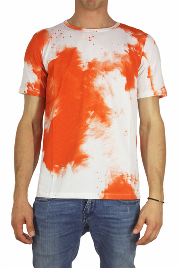 Wesc men's t-shirt Bree aop brunt orange
