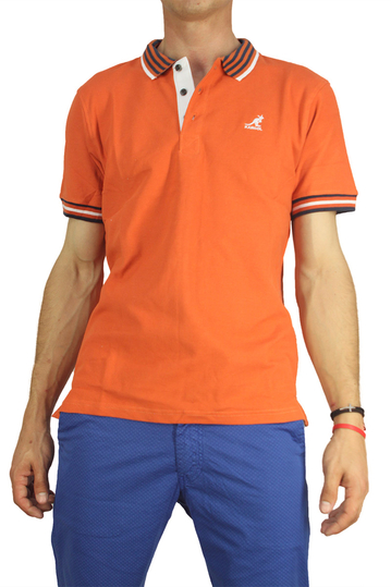 Kangol polo t-shirt Bayne orange