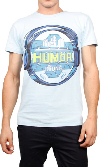 Humor t-shirt Jakato crystal blue