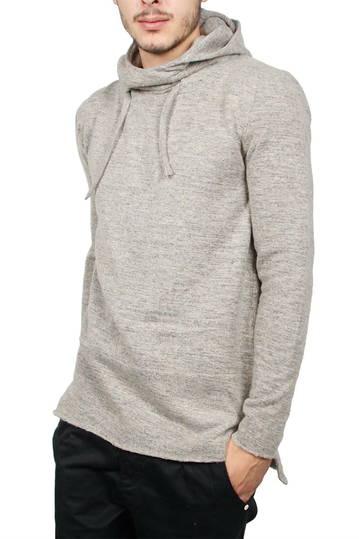 Anerkjendt hooded sweater Octavio beige marl