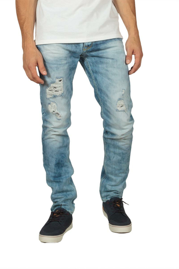 Men's distressed slim jeans