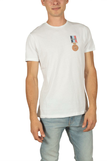 French Kick men's t-shirt Polichinelle white