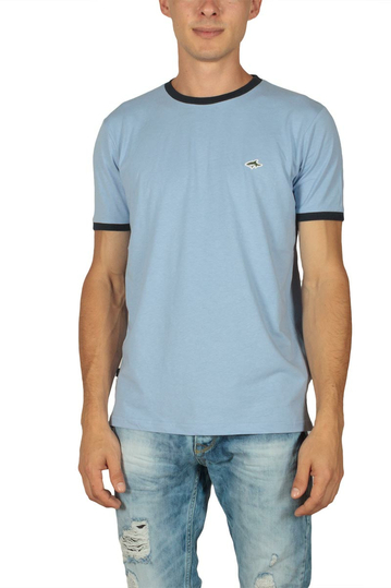 Le Shark Petersham ανδρικό t-shirt γαλάζιο
