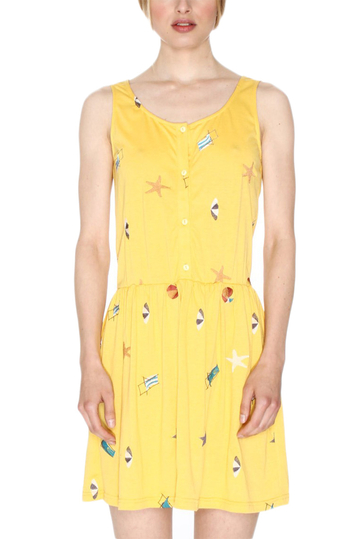 Pepaloves Beach mini dress yellow