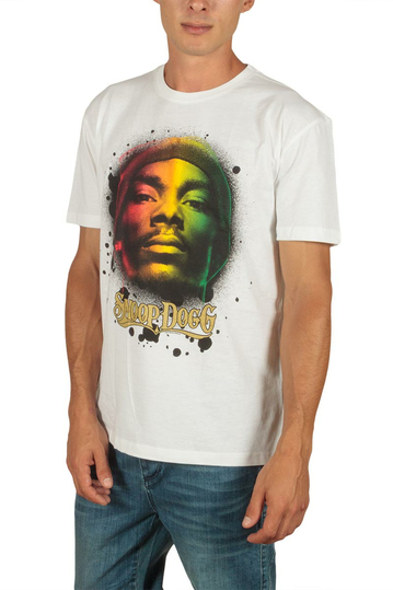 Amplified Snoop Dogg t-shirt rasta print white