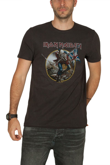 Amplified Iron Maiden Trooper t-shirt charcoal