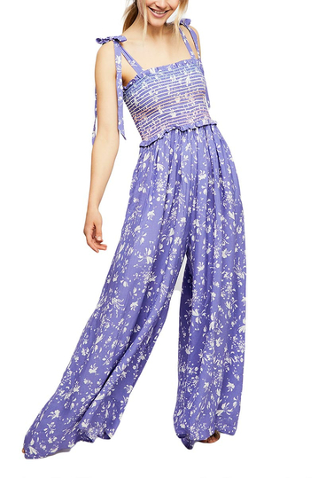 Free People Color my world jumpsuit lilac