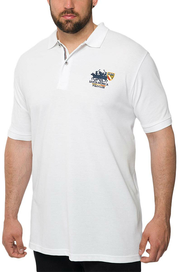 Men's polo shirt white Insane plus