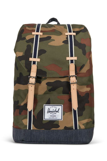 Herschel Supply Co. Retreat Offset backpack woodland camo/dark denim