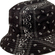 Bucket καπέλο διπλής όψεως Paisley Print Black