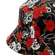 Reversible Bucket Hat Skull Roses Black