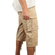 Men's cargo shorts beige with belt