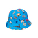 Reversible Bucket Hat Cats Print Blue