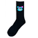 Teddy Bear Blue Head Socks Black