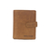 Hill Burry men's leather vertical wallet in cognac