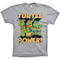 TMNT Turtle Power T-Shirt Heather Grey