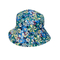 Reversible Bucket Hat Flowers Print Blue/Multi