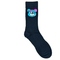 Teddy Bear Blue Head Socks Blue