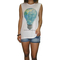 Bigbong women's sleeveless top with light bulb idea print