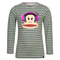 Paul Frank παιδικό ριγέ μακρυμάνικο μπλουζάκι γκρι
