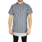 Minimarket longline striped t-shirt grey-navy