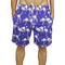 Men's swim shorts purple with flamingo print