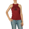 Obey Lady Liberty ribbed tank red