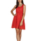 Migle + me αμάνικο φόρεμα κόκκινο με cut-out λεπτομέρεια