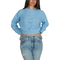Daisy Street cropped knit jumper light blue