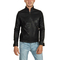 Just Boy δέρμα-look biker jacket μαύρο με λευκή ρίγα